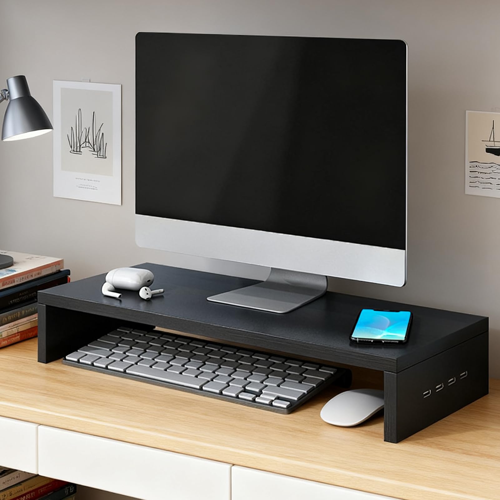 monitor biurko – podwy?szacz pó?ki wentylacyjnej – monitor | biurkowy pó?ka laptopa, do drukarki ekranowej, artyku?y pa, akcesoria cyfrowe, klawiatura, dom, biuro