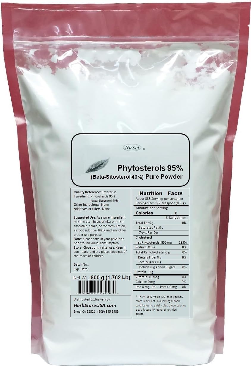 Phytosterols Beta-Sitosterol Pure Powder (250 g (8.8 oz))
