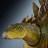 Mattel Jurassic World Figurine articulée Stégosaure de la Collection Hammond, grand dinosaure herbivore avec queue articulée par câble interne, JCH08, Vert - Stegosaurus - 3
