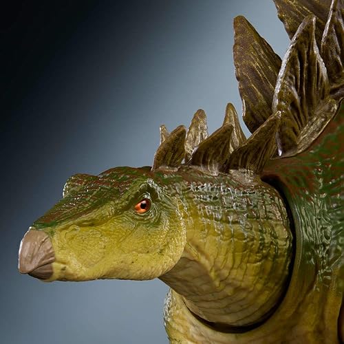 Mattel Jurassic World Figurine articulée Stégosaure de la Collection Hammond, grand dinosaure herbivore avec queue articulée par câble interne, JCH08, Vert - Stegosaurus - 3