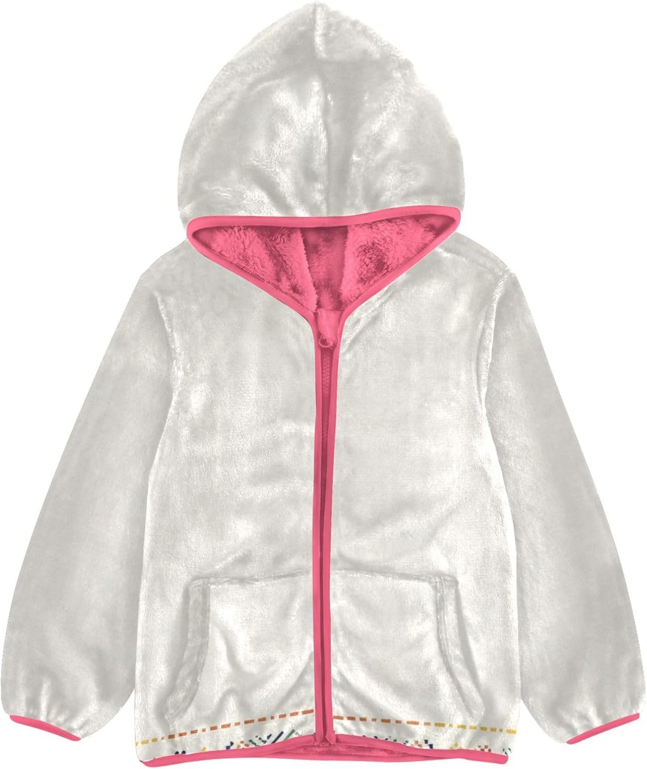 Pet Border Girls Fleece Jacket Children Coat Warm Baby Clothes 3T