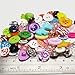 Chenkou Craft Random 100pcs Small Plastic Buttons DIY Sewing Craft Accessory (Mix)