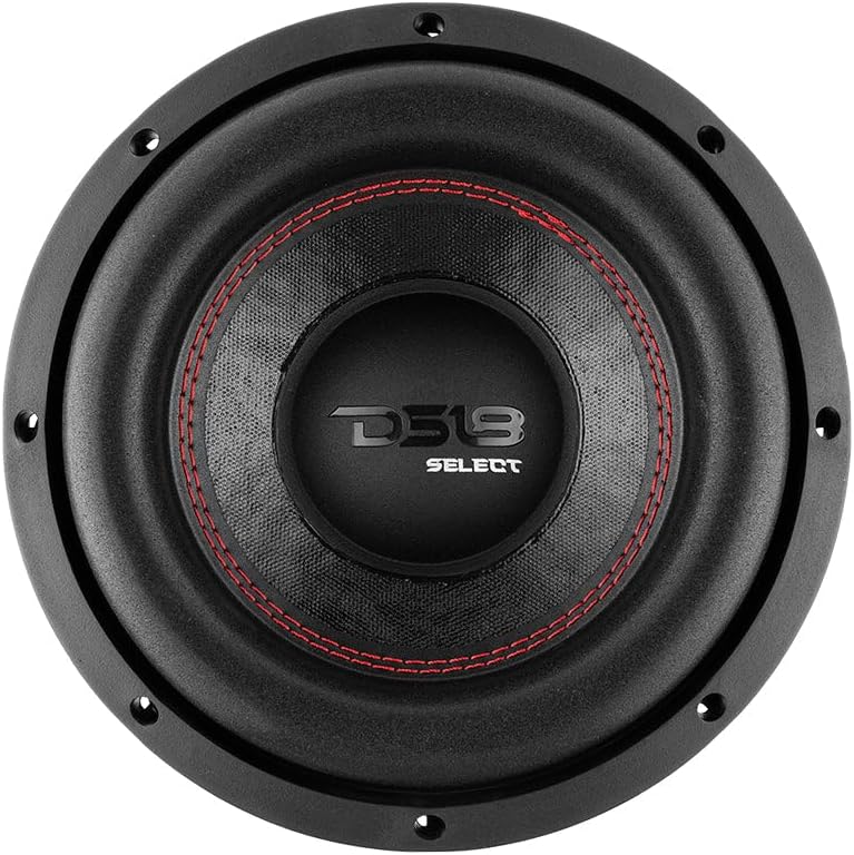 DS18 SLC-10S Subwoofer in Black - 10-Inch Speaker, 440W Max Power, 220W RMS Power, Aluminum 4 Layer Voice Coil, Black Steel Frame, SVC, 4 Ohm Impedance, Ferrite Magnet (1 Speaker)