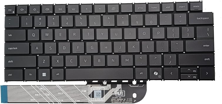 Replacement Keyboard Compatible with Dell Inspiron 14 Plus 7440 7441, Dell Inspiron 16 Plus 7640, 7640 2-in-1, with Backlight Black, with Backlight