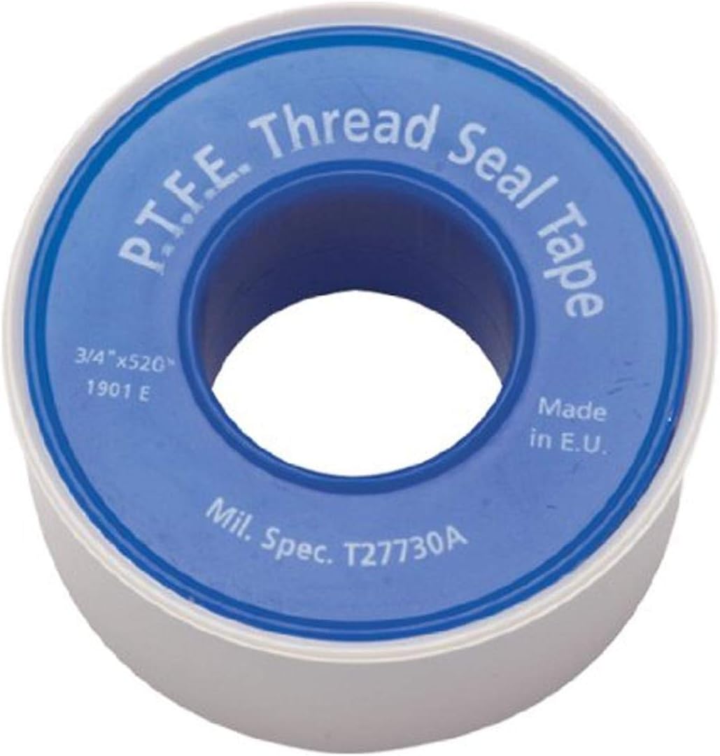 Gasoila - 1901D Virgin PTFE Low Density Economy Thread Seal Tape, 520" Length, 1/2" Width