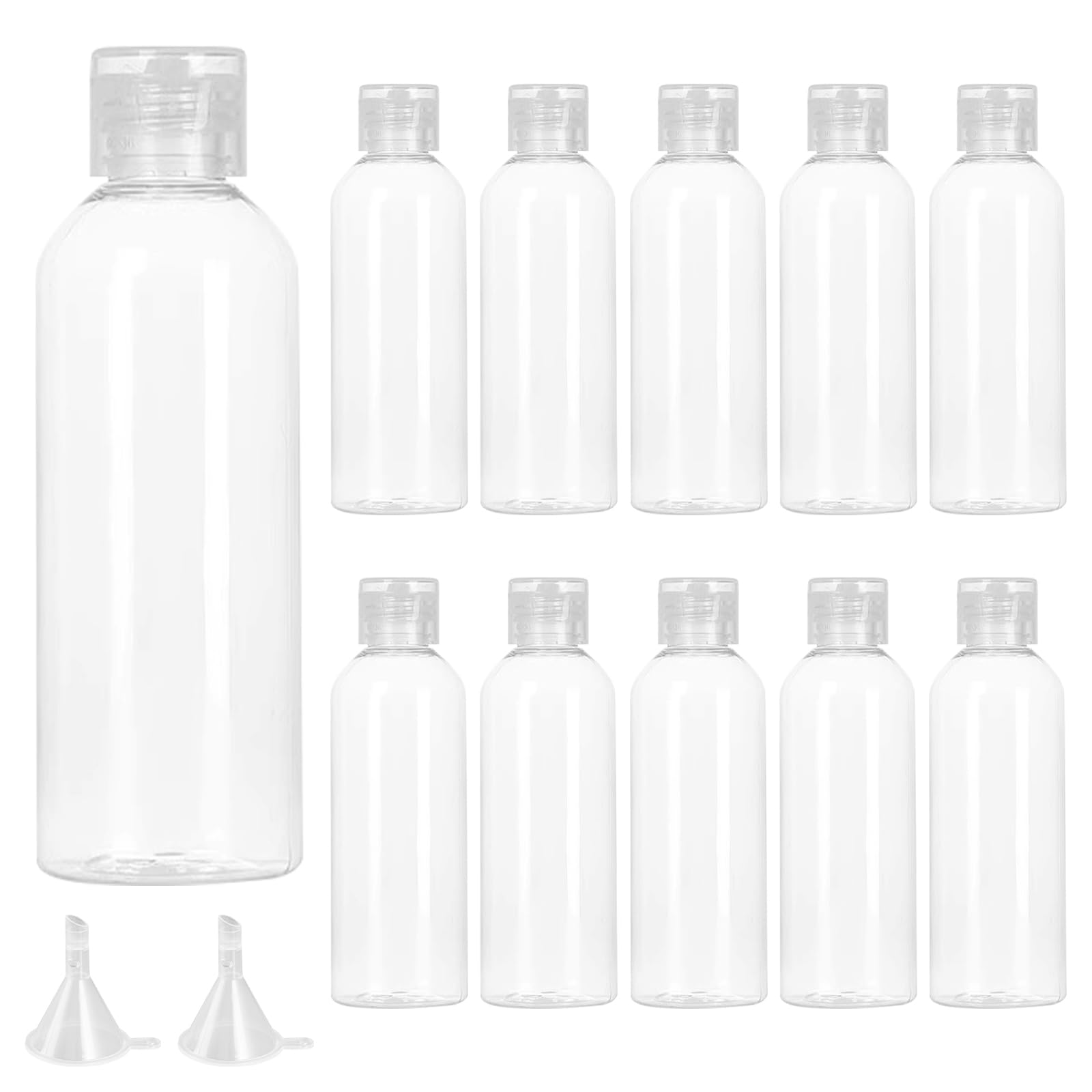 Bottiglie Da Viaggio Per Shampoo - 3 Pezzi Da 200ml In HDPE Antigoccia Per Liquidi - Foto 8