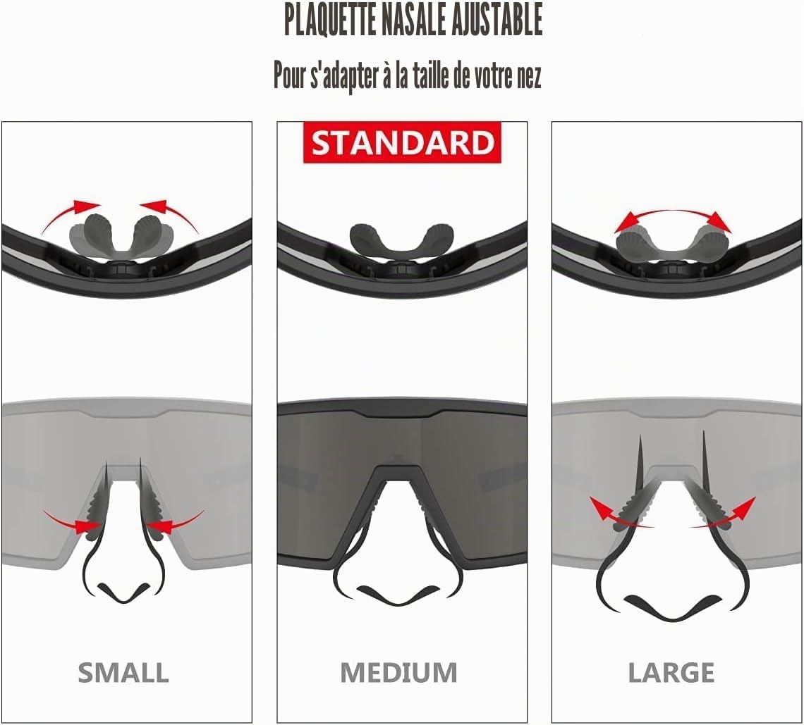 Eazyrun Lunettes de sport polarisées pour hommes, femmes, jeunes, idéales pour le softball, le cyclisme, la course à pied, la randonnée