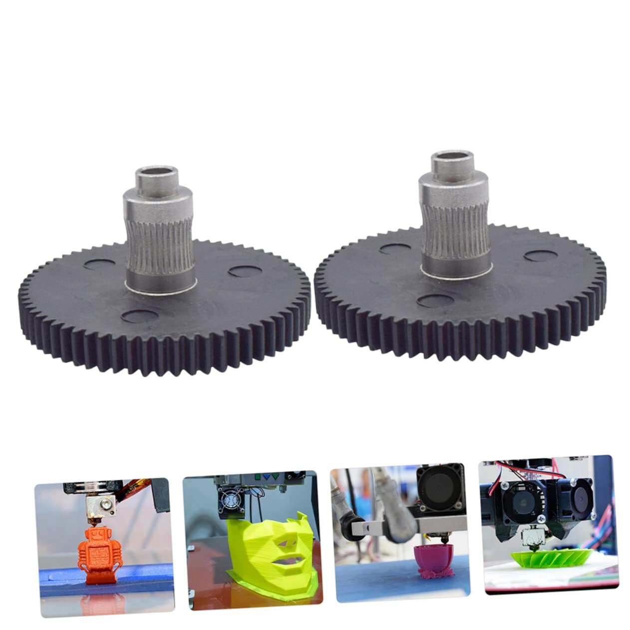PLAFOPE 3 Sätze 3d-druckerzubehör Extruder-zahnrad-feeder-set Für Düsenextruder-extrusionsrad Einfach Zu Verwenden 2 Stück * 3