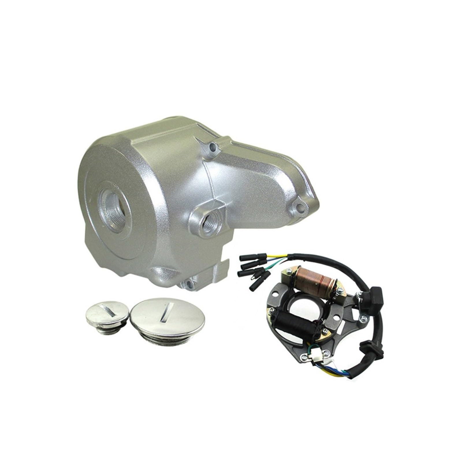 stojany silnika osłona Osłona stojana silnika moto Do 50cc-125cc | Motocykl Pit Dirt Bike Silnik 2 cewki Magneto Pokrywa stojana(Stator And Cover)