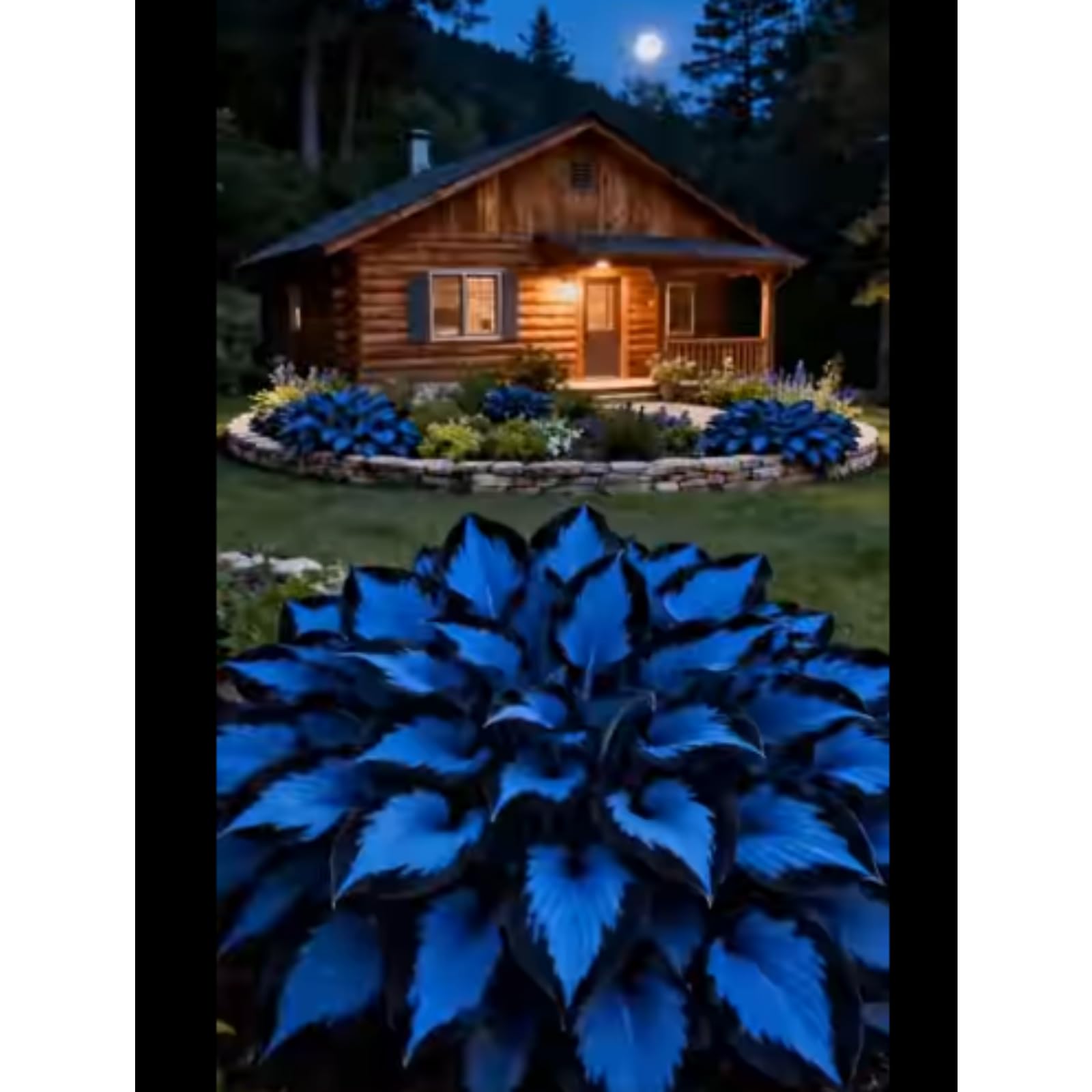 Midnight Blue Hosta Bulbs, Perennial Low Maintenance, Excellent Display -6 Bulbs-C