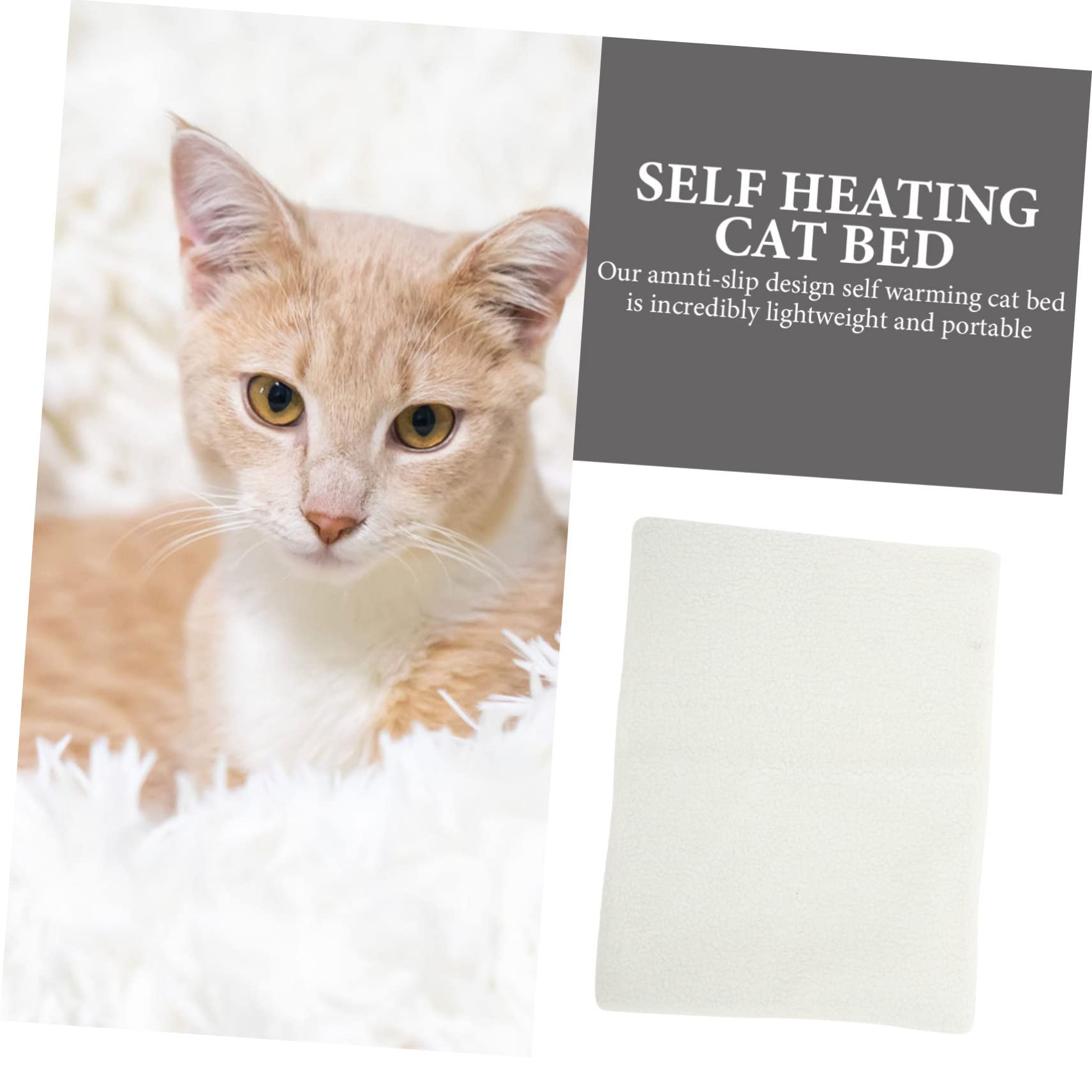 3St Selbstwärmende Katzen- und Hundedecke Selbstwärmendes Katzenbett im Freien Winterbett für Haustiere pet Heating pad Haustierheizmatte Selbstheizende Hundematte Hundeunterlage