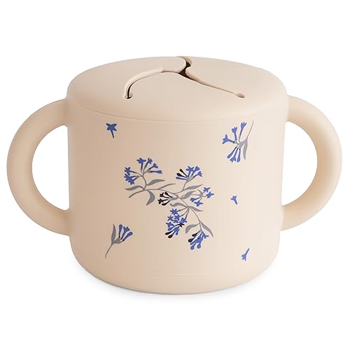 Miniatura 23 de mushie x Bluey Taza para merienda de silicona | Contenedor de alimentos a prueba de derrames para niños pequeños y bebés (Bluey Sage)