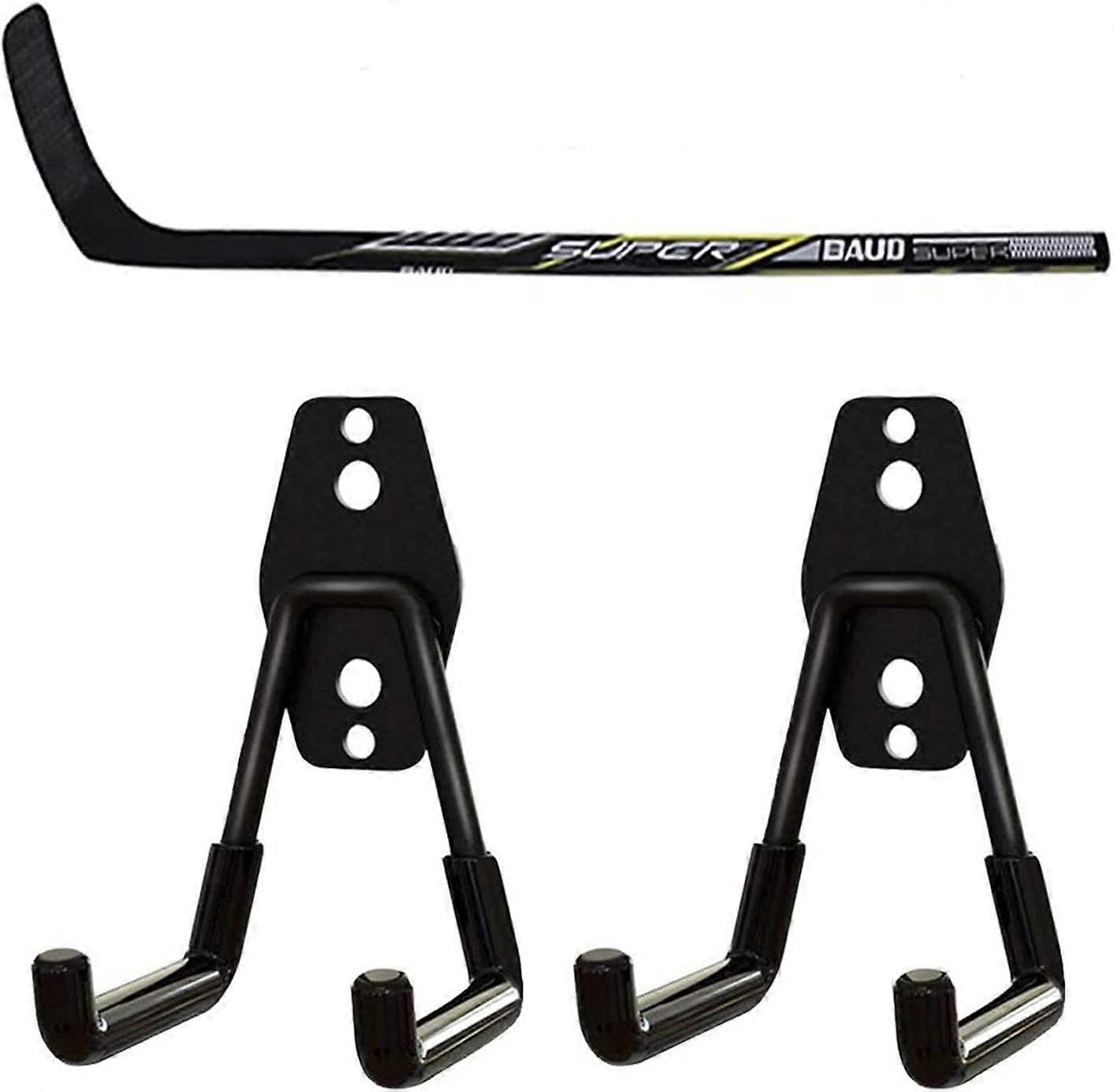 JOYHAPPST Hockey Stick Holder, Hockey Stick Rack Holder, Hockey Stick Hange, Hockey Stick Display, Display &Storage Hanger Great for and Home or Office Wall Sp