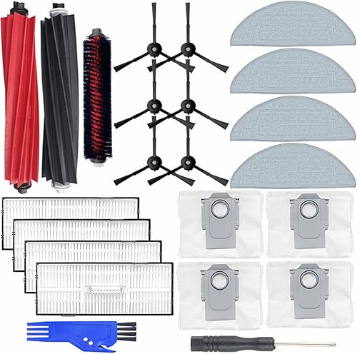 Miniatura 1 de Accesorios de repuesto para accesorios Roborock S8 Pro Ultra, accesorios Roborock S8 Pro Ultra (rodillosfregonasfiltroscepillos lateralesbolsas)