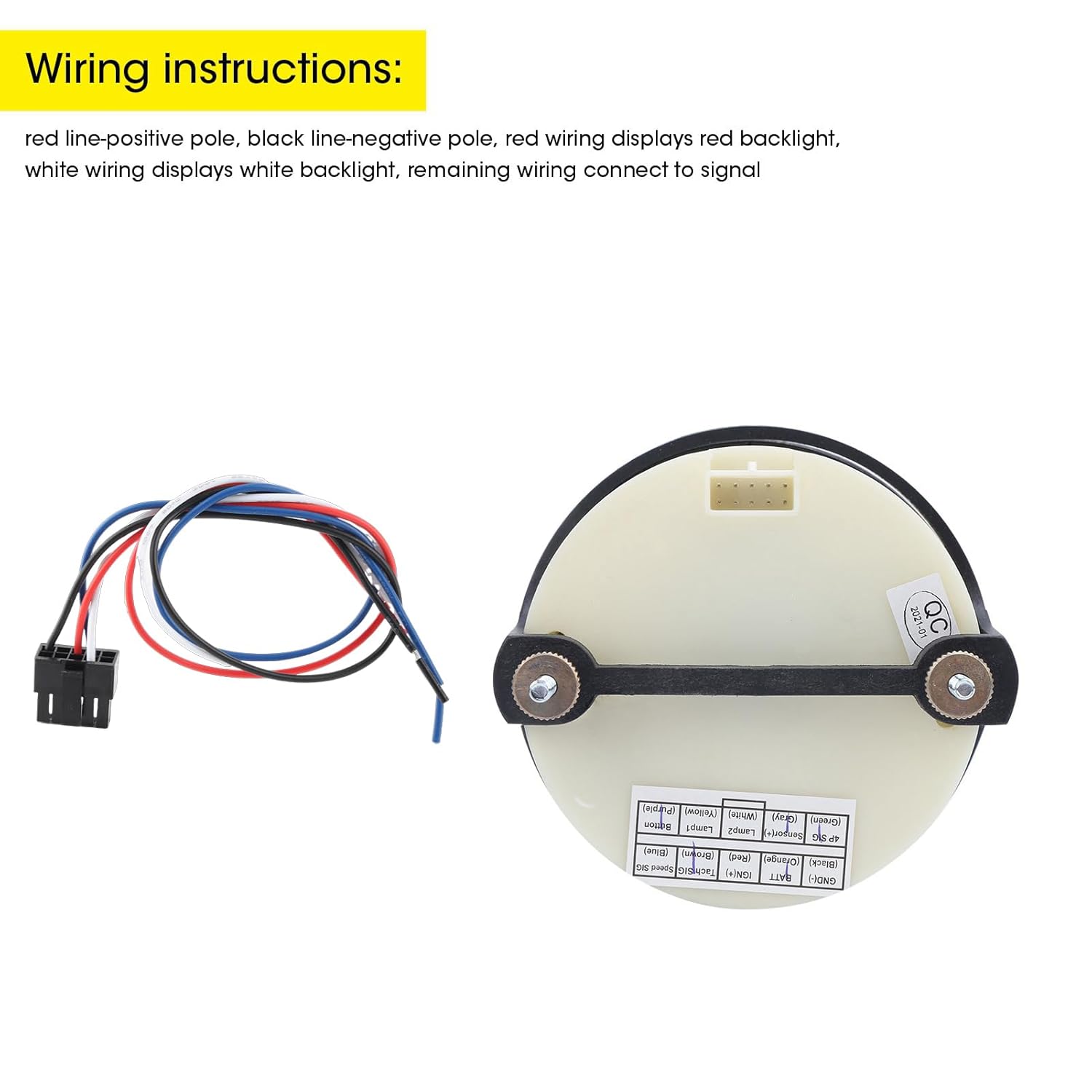 BRRNOO Speedometer for Car, Speedometer Gauge with Accessories ABS 316L Stainless Steel for Truck Boat