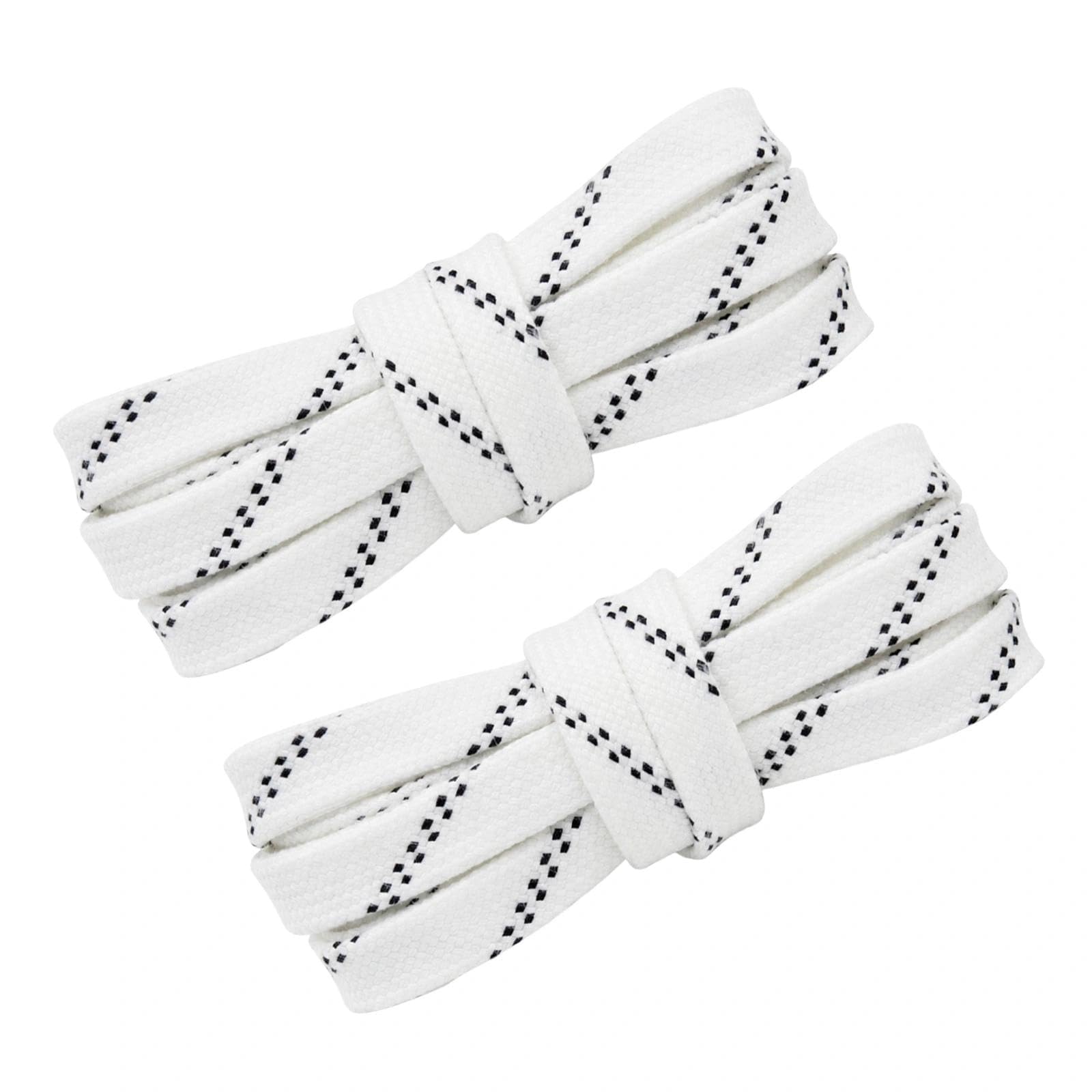 RSYHVG 1 Pair 96 Inch Waxed Ice Hockey Skate Laces, Anti-freezing Anti-fracture Sports Shoelaces for Ice Skating Skiing Roller Skates, Durable Polyester-Cotton Blend, White