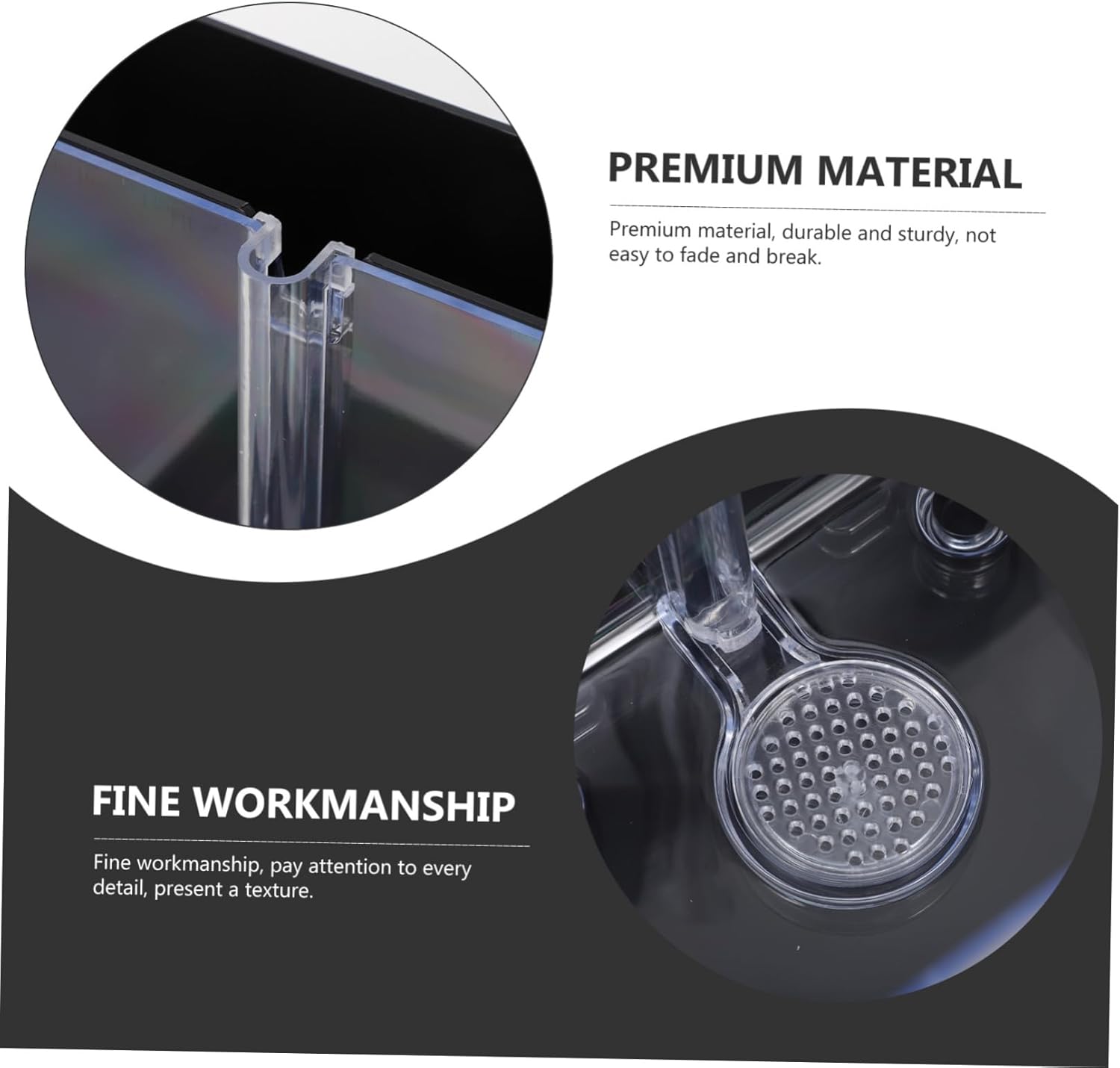 ibasenice Acrylic Fish Tank No Water Change Needed Transparent Desktop Aquarium for Small Fish and Aquatic Plants for Home Decor and Landscapes