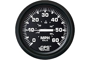 Faria Euro Black 4" Speedometer with Advanced GPS Technology