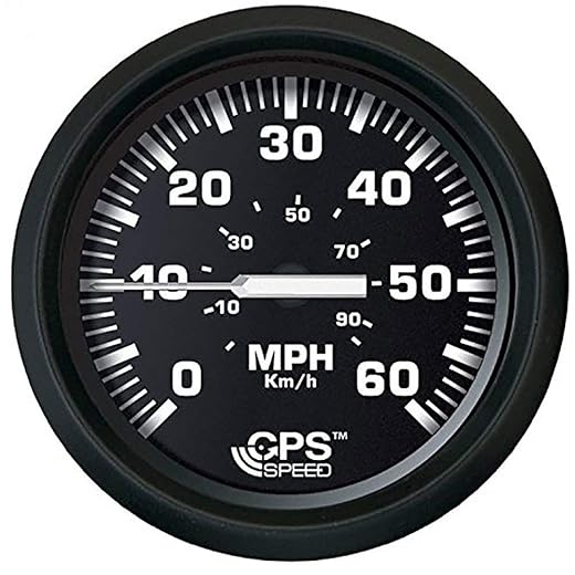 FARIA BEEDE 32816 Euro Speedometer GPS (60 MPH) Studded - 4, Black