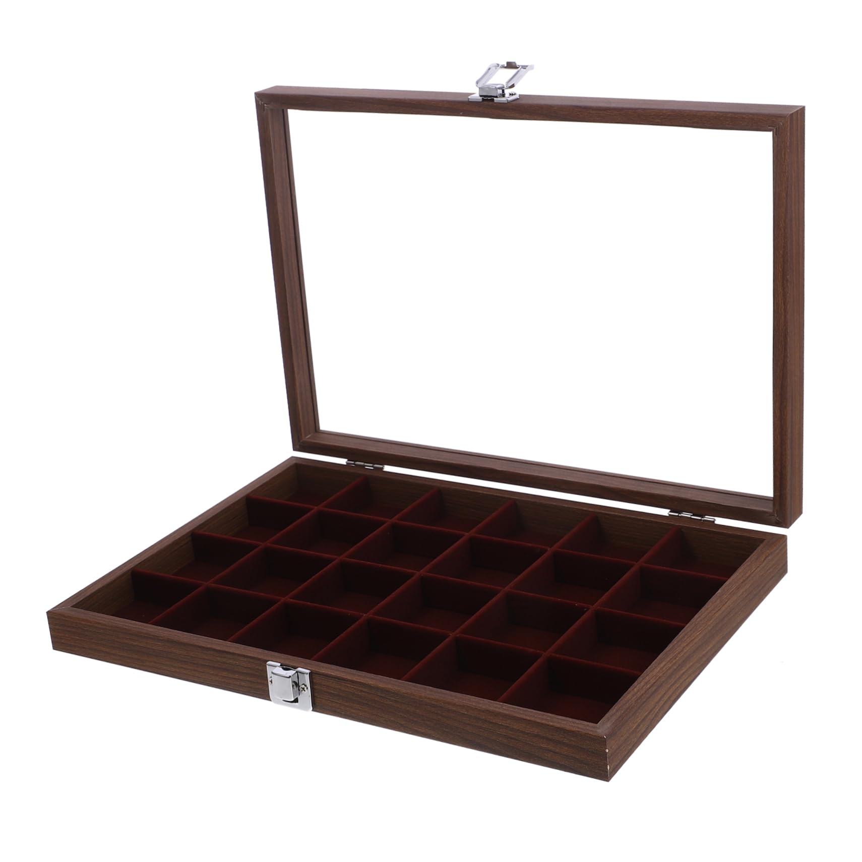 Alipis Tea Bag Storage Organizer Chest Wood Tea Bag Holder with Lid Elegant Compartment Box for Kitchen Counter Cabinet Compact Design for Tea Lovers