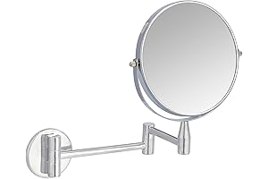 Amazon Basics Wall-Mounted Round Magnifying Vanity Mirror