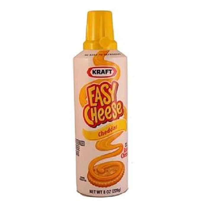 Kraft Easy Cheese, Cheddar, 8oz, Count 1 Cheese/Butter