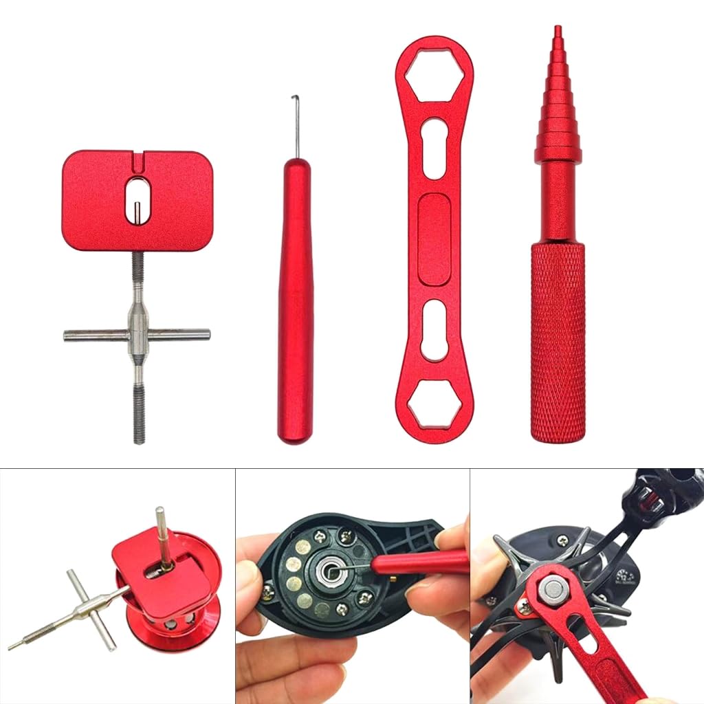 Portable Baitcasting Maintenance Fishing Reel Bearing Pin Remover Stainless Spool Pin Puller Lightweight Fishing Tools