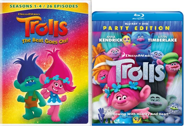 Miniatura 2 de Trolls The Ultimate Collection - Trolls Party Edition 2017 Blu-ray DVD Trolls The Beat Goes On Seasons 1-4 The Complete First Second Third Fourth