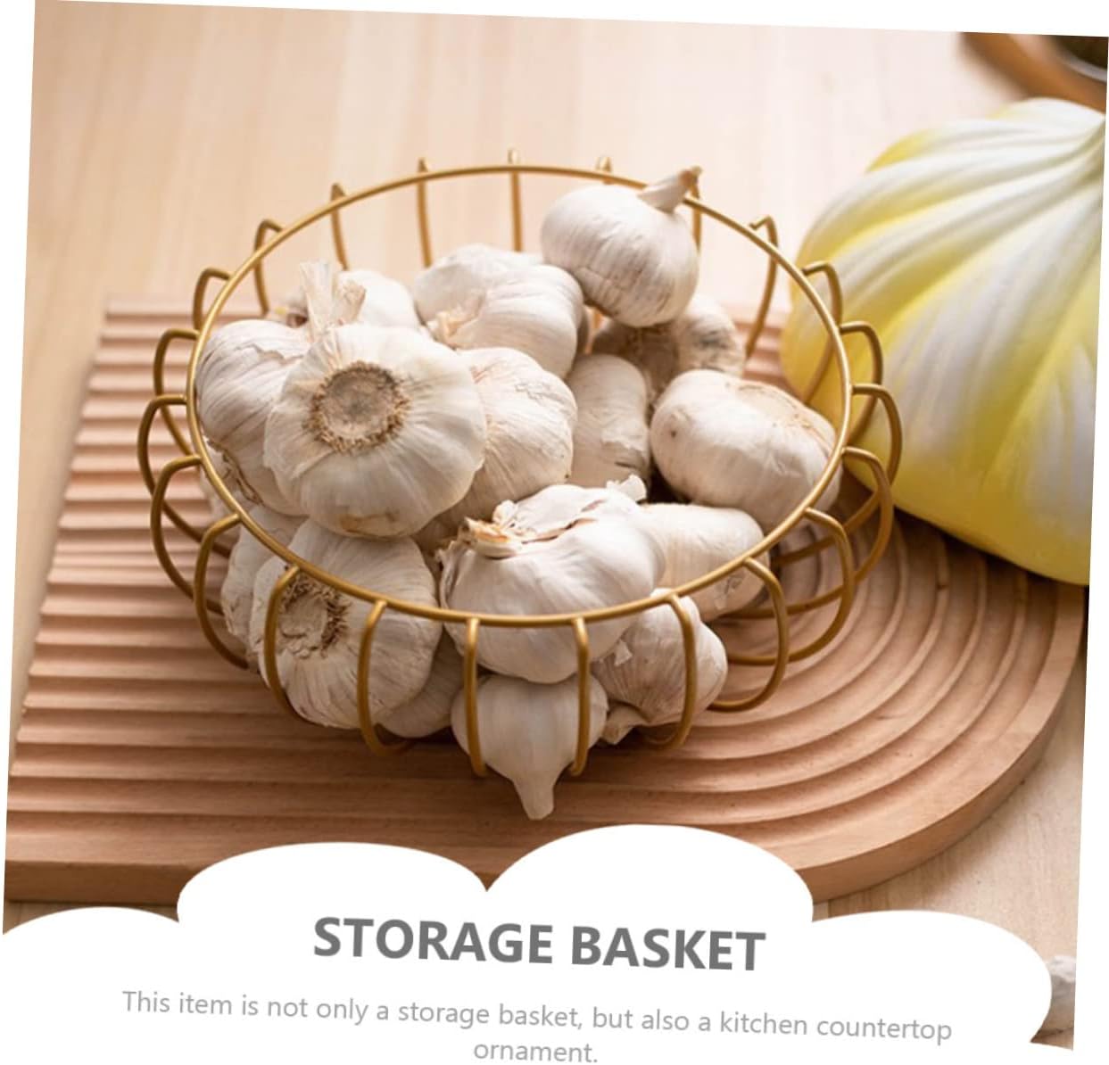 SHOWERORO Egg Basket Multi-function Garlic Holder Kitchen Garlic Keeper Kitchen Supply