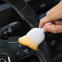 Vista 3 de Cepillo para Detalles del Interior del Coche, Cepillo de Limpieza de Cerdas Suaves para Detalles del Coche, Cepillo para Limpiar Polvo, Herramienta