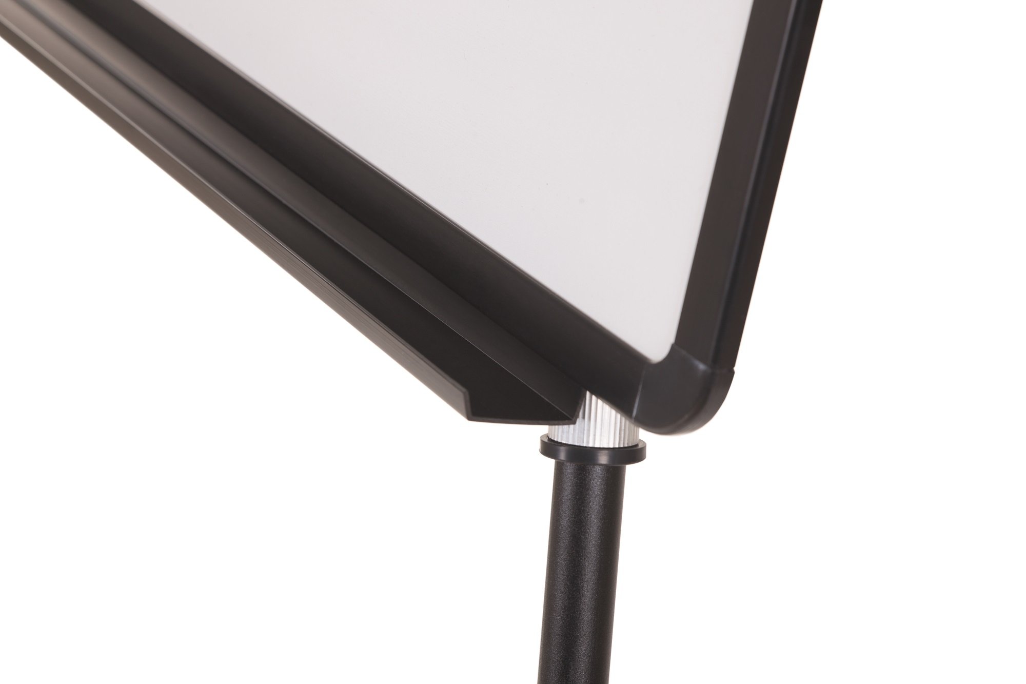 Bi-Office Lavagna Portablocco Magnetico, Cavalletto Treppiedi Basic, Cornice in Nero, Dimensioni Pannello Euro 700 x 1000 mm