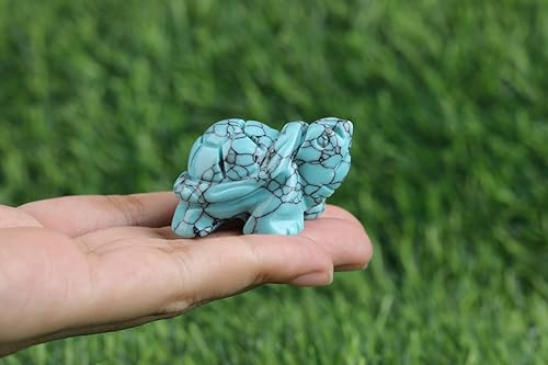 Miniatura 5 de Regalos de tortuga marina de cristal turquesa para mujeres, figuras de tortuga de buena suerte, estatua hecha a mano, cristal curativo, océano,