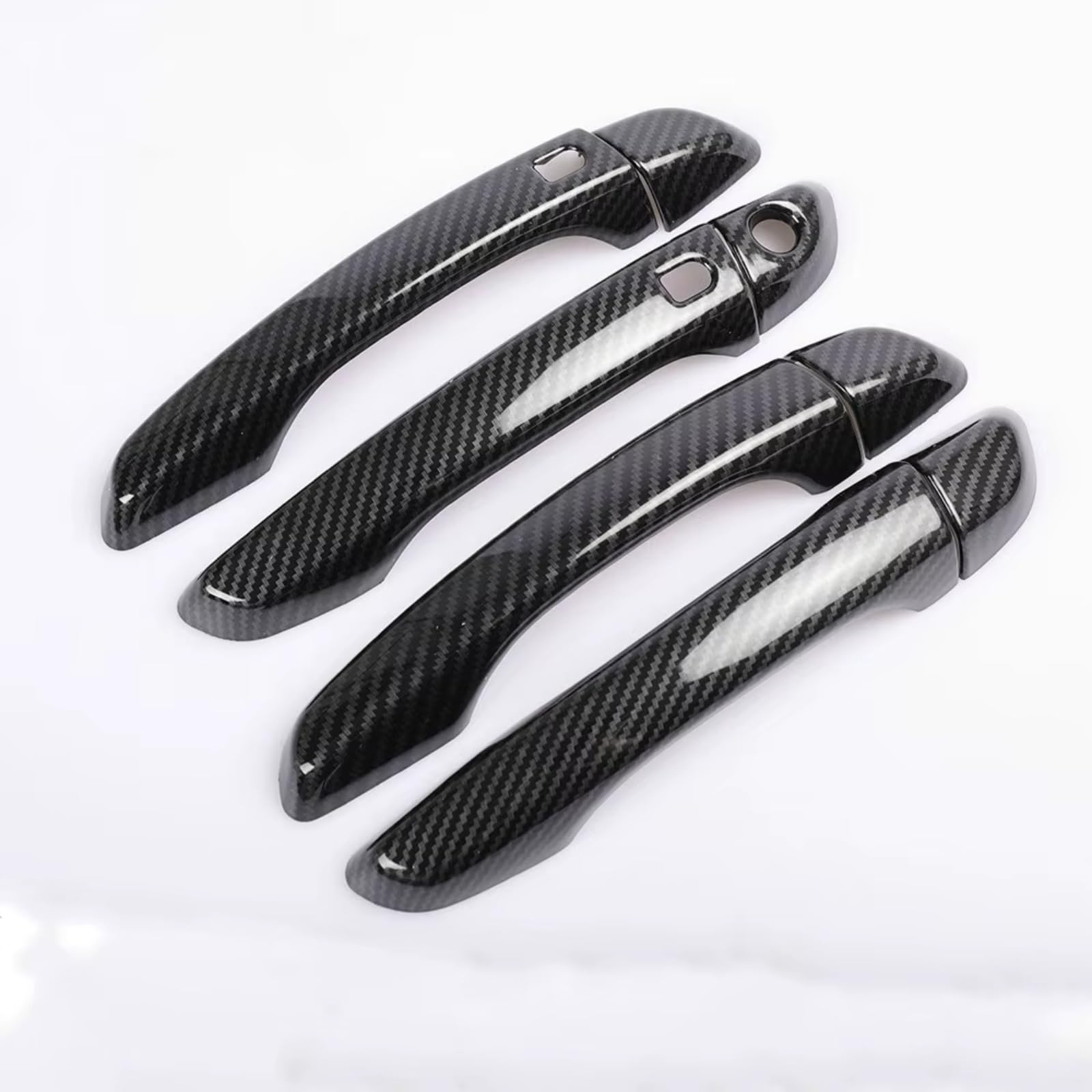 Qdzvalumv Black 2 Buttons Car Door Handles Cover Shell Compatible With For Accent 2017-2021 Car Decoration Door Handle Cover Exterior Trim Protector Set(Black 2 Buttons)