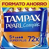 Tampax Pearl Compak Super Plus, 72 Tampones, Nuestro nº1 en Confort y Protección