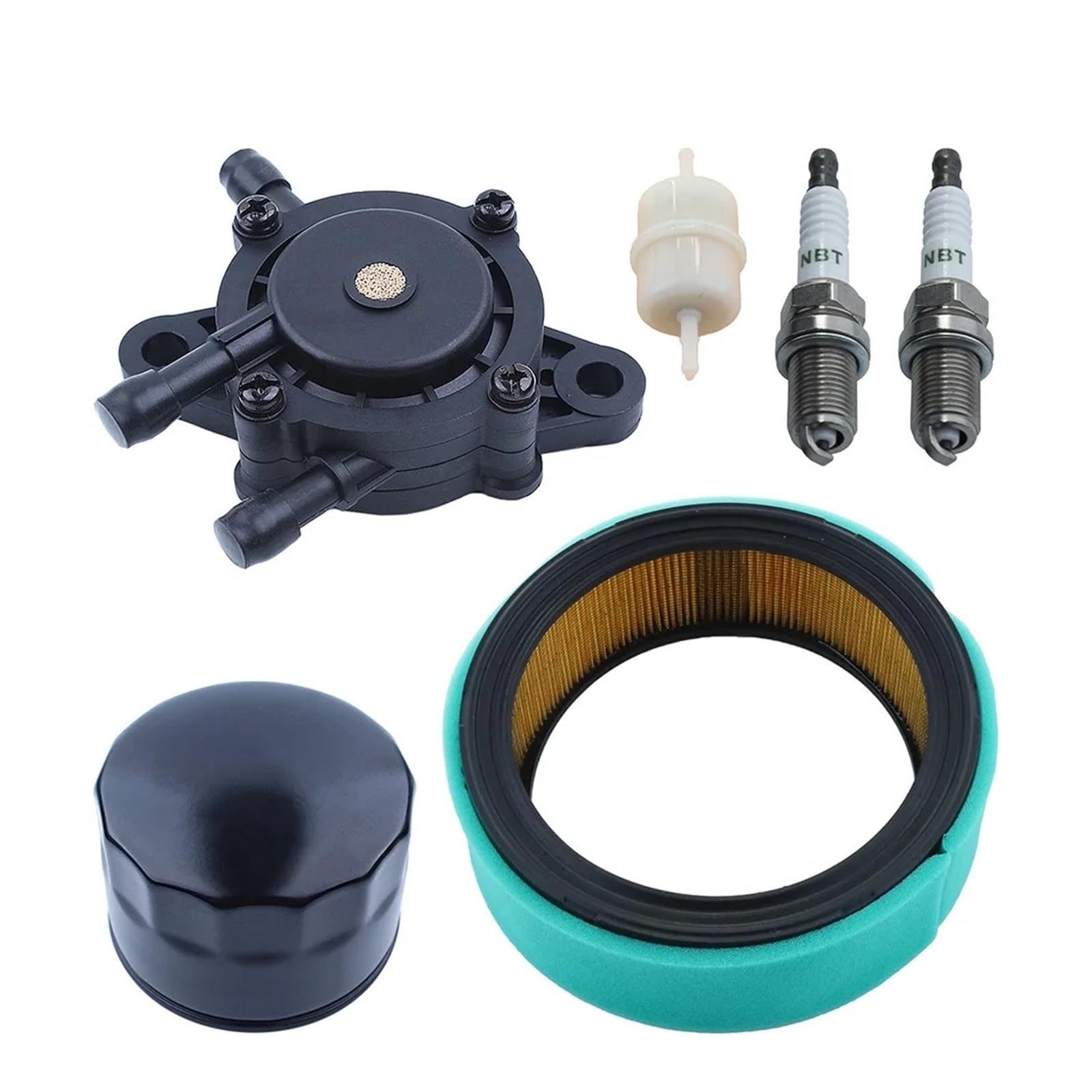 Piezas universales de cortacésped for Motores CH18, CH20, CH22, CV20 y CV22: Kit Mantenimiento Aire, Aceite