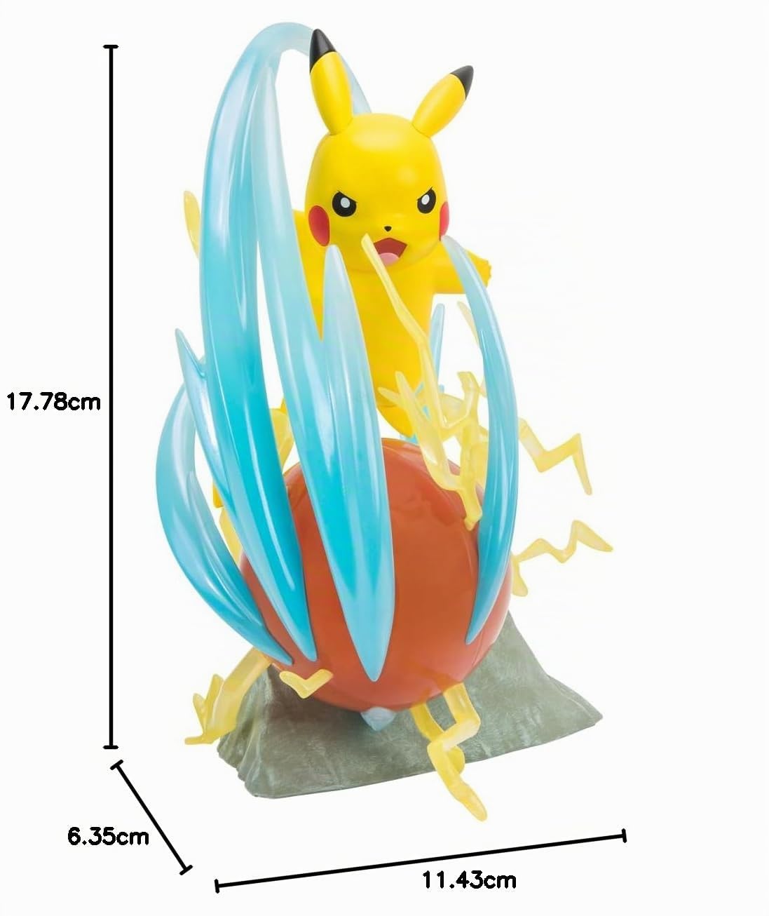 Pokémon- Statua Deluxe-Pikachu Personaggio, Multicolore, PKW2370