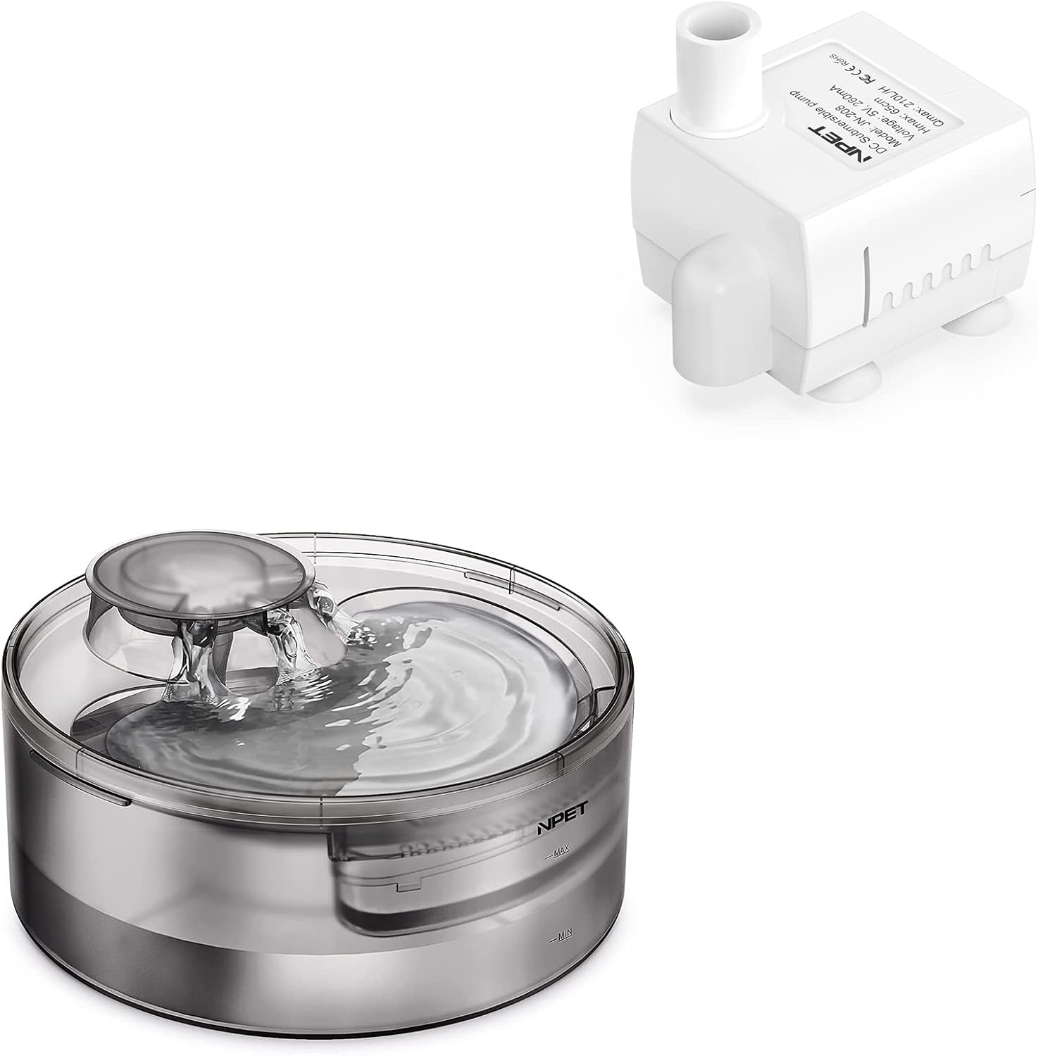 NPET Pet Water Fountain Replacement Pump for DF10 Dog