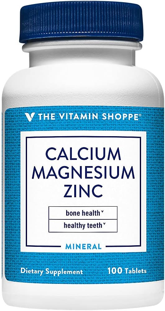 Calcium, Magnesium, & Zinc with Vitamin D – Supports Healthy Bones & Teeth (100 Tablets) Calcium, Magnesium, & Zinc with Vitamin D – Supports Healthy Bones & Teeth (100 Tablets)
