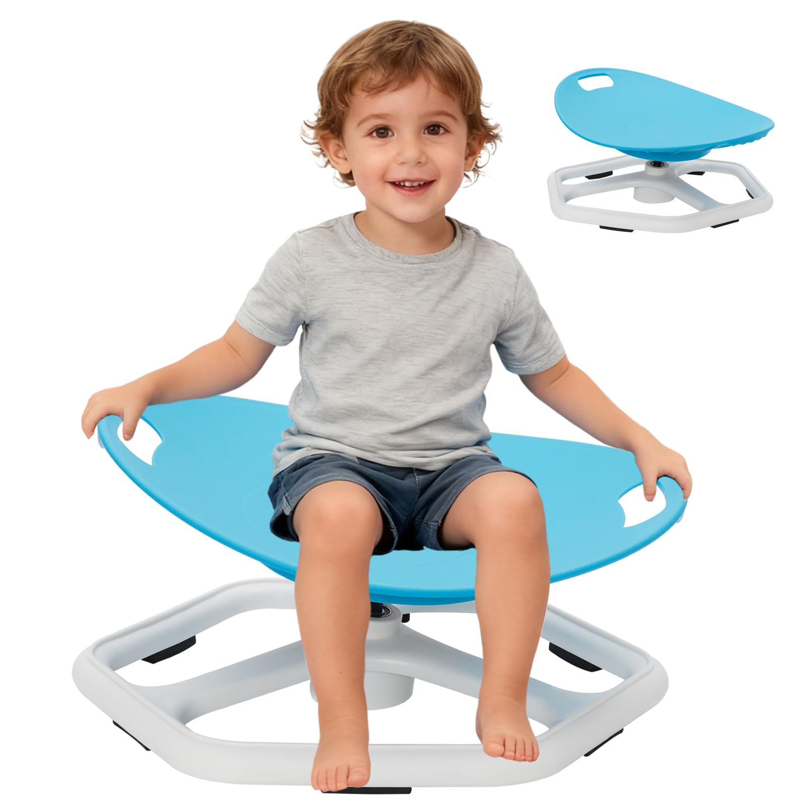 Siairo Sensory Spinning Chair with Handle for Kids 3-12, 360Β° Rotating Autism ADHD Calming Seat, Non-Slip Kids Swivel Chair for Home Classroom & Sensory Room
