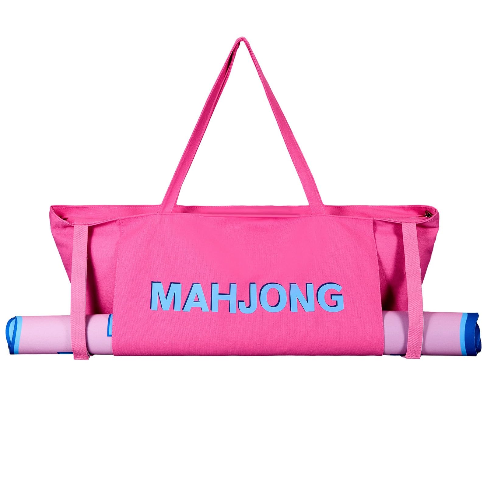 Abbylike 28"x9" Mahjong Bag for Mahjong Accessories,Pink,Canvas — image 1