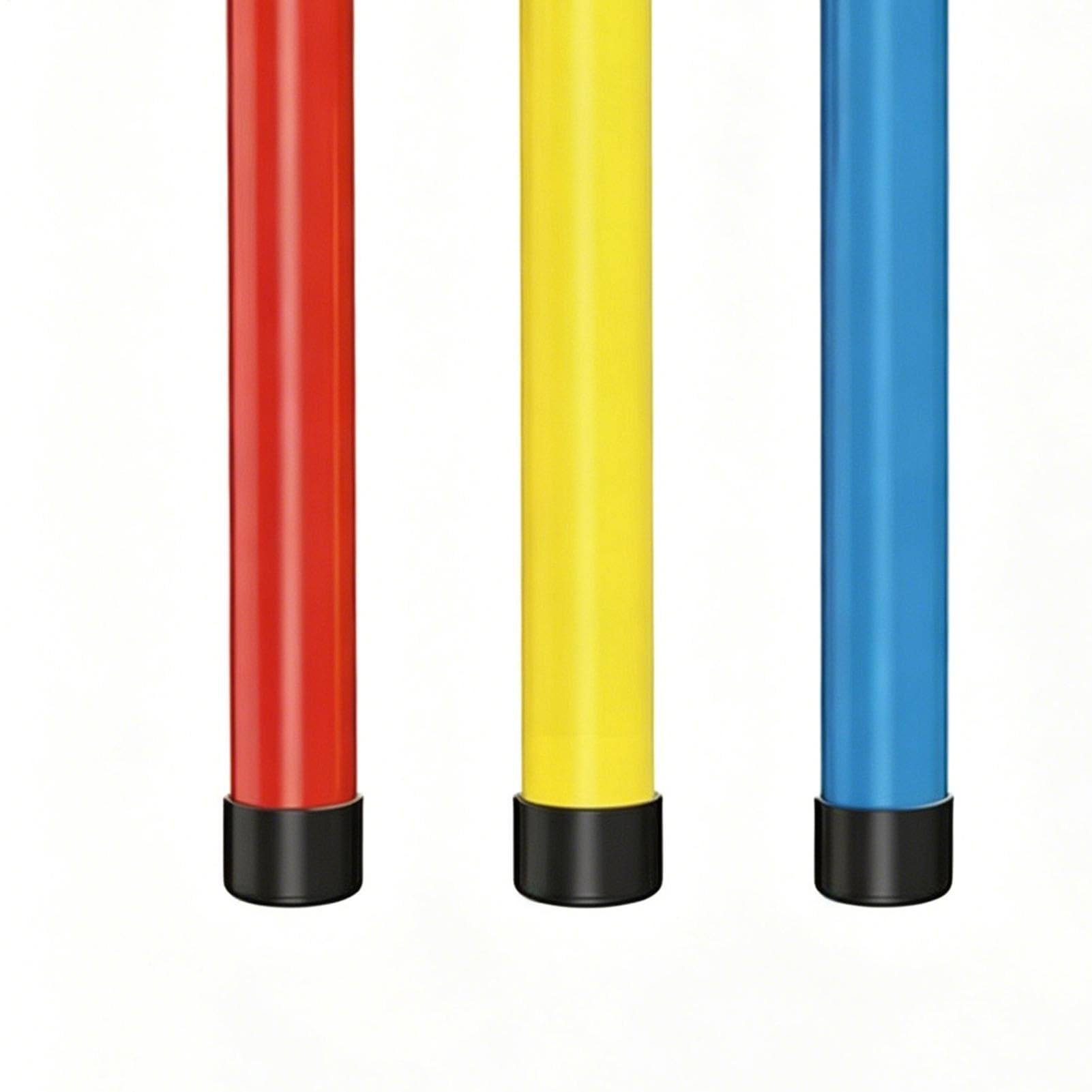 Verstellbare Reflexstäbe, Geschwindigkeits-Reaktionstrainer, 3-stufiges Set mit Fernbedienung, Reflextrainer, Outdoor-Spielzeug mit interaktivem Design, Set