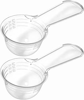 Novaliv 2X Messlöffel 30g robuster Kunststoff Made in Germany präzise Dosierung von Pulvern und Flüssigkeiten für Küche Fitness Haushalt Perfekt für Tee Pulver Waschpulver Scoop Dosierhilfe