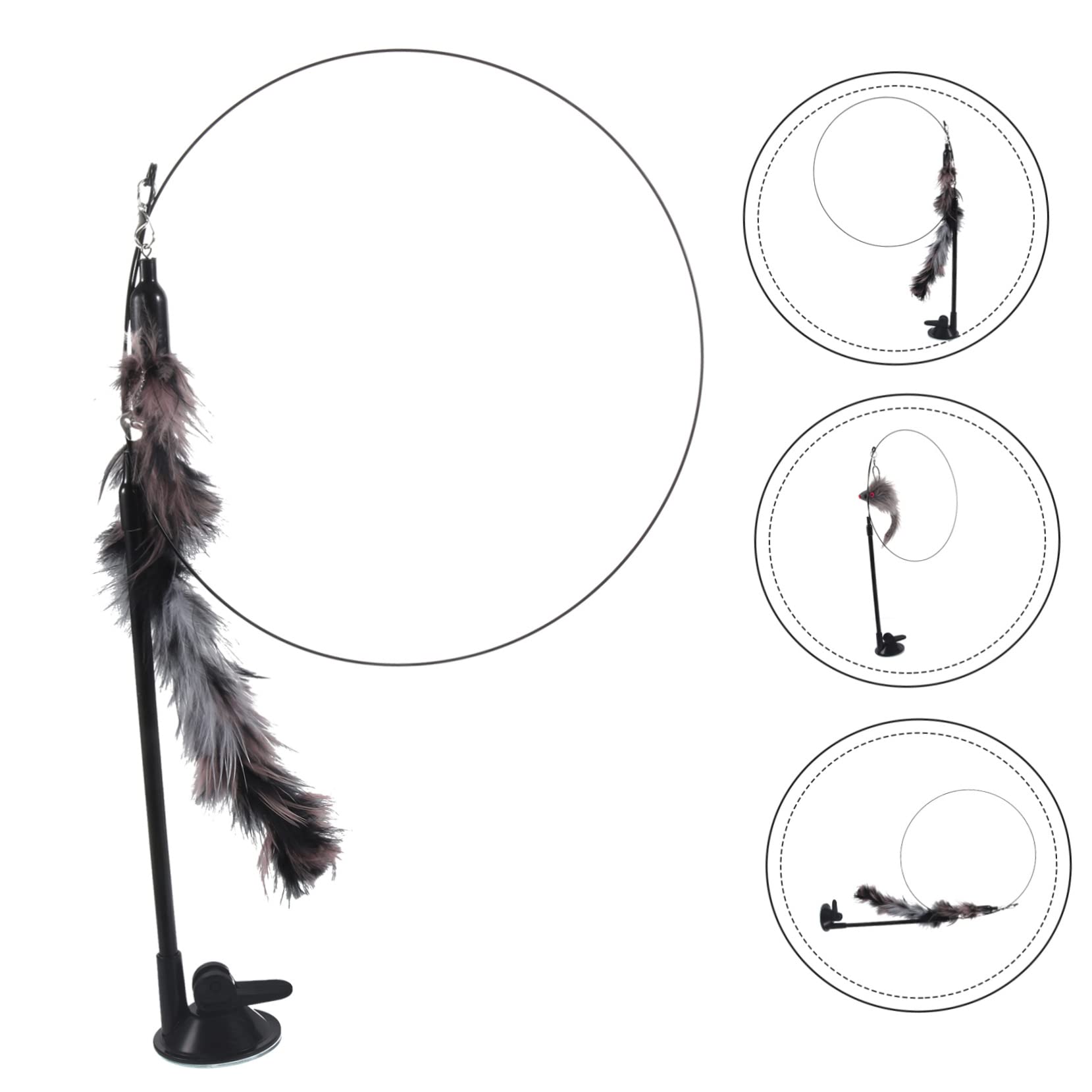 Toyvian Jouet Interactif pour Chat avec Ventouse pour Chaton Jouet De Jeu pour Chat Intérieur