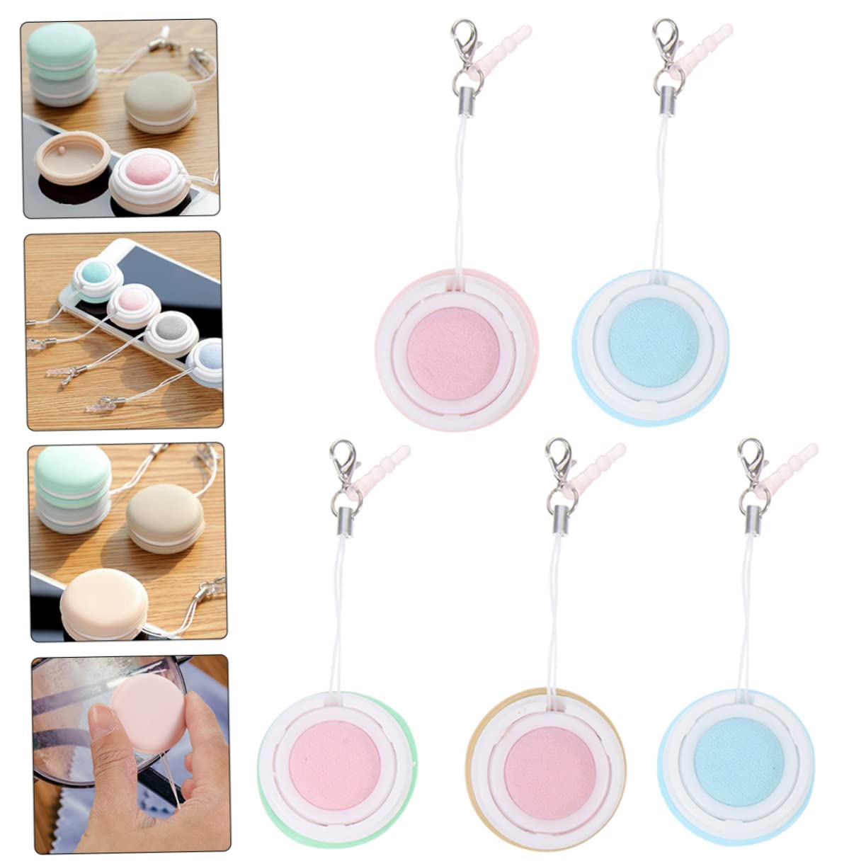 Healeved 20pièces Lingettes De Nettoyage Pour Écrans Et Lunettes Lot De Couleurs Aléatoires Essuie-écrans Pratiques Pour Téléphones Et Miroirs Doux Et Réutilisables