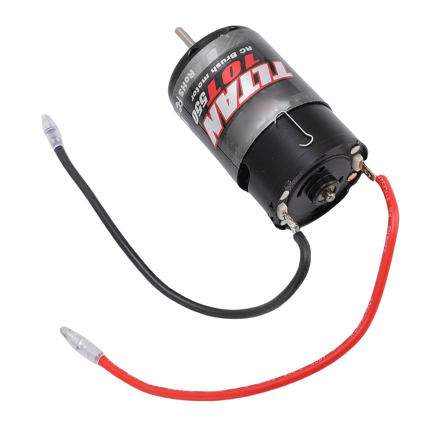 Generic 550 10T Brushed Motor with Heatsink and Cooling Fan, High Speed RC Car Motor for Axial SCX10 550 Brushed RC Crawler
