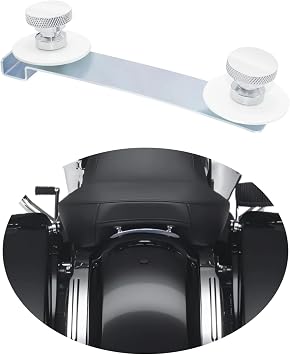 1997-2024 Rear Fender Studplate with 1/4-20 Thread Seat Mount Nut Assy for Harley Touring Softail Road Glide Road King Electra Glide Street Glide Fat Bob Fat Boy Low Rider Street Bob Chrome