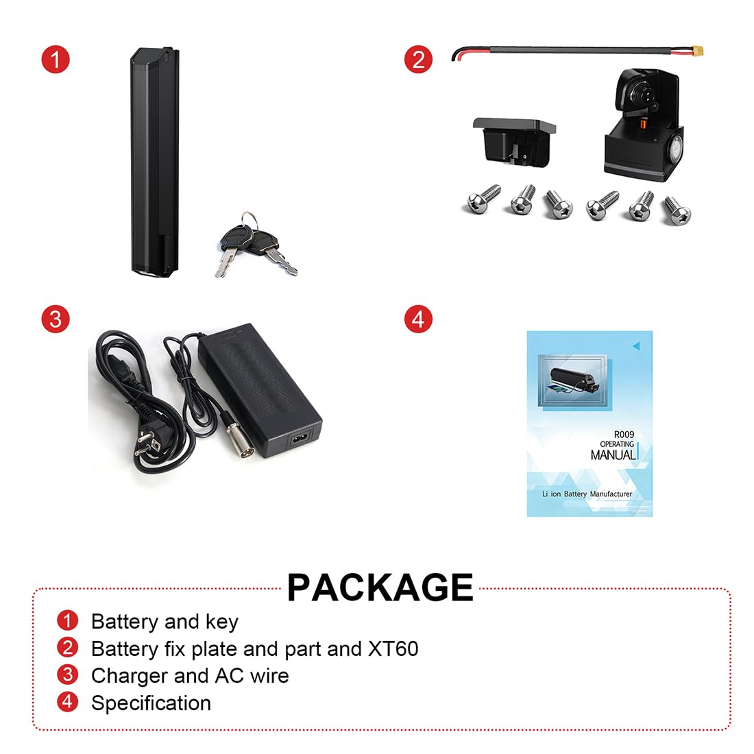 (Samsung50E Cell) Dorado eBike Akku - 36V/48V/52V 20Ah Reention Elektrofahrrad Akku für 250W 350W 500W 750W 1500W 1000W NCM Fahrrad -Akku für Yukon750/Reention/DLG/NCM/Moscow/Dorado INR