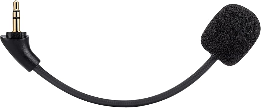 Replacement Game Mic for Kingston HyperX Cloud Mix Gaming Headset on PS4 PS5 Xbox One PC, 3.5mm Detachable Boom Microphone