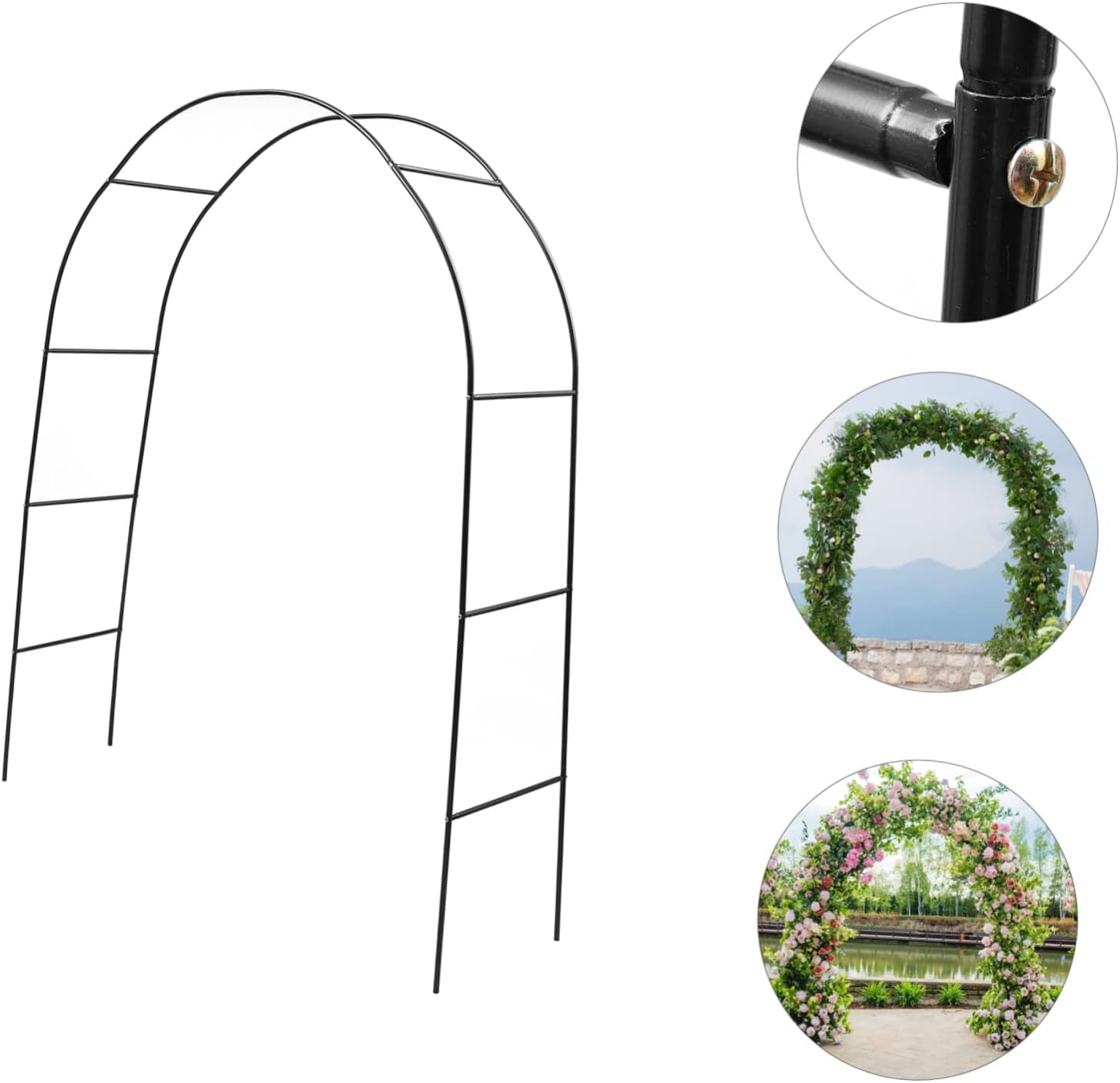Garden Arbor Wedding Arch Frame Lightweight Pergola Iron Pergola Arbor Trellis Outdoor Decor