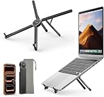 Lamicall Portable Laptop Stand for Desk - [0.25 lbs Ultralight] Foldable Laptop Riser, Adjustable for MacBook Stand, Aluminum Notebook Stand for Travel Library fit 10-15.6" MacBook Neo Air Pro HP Dell